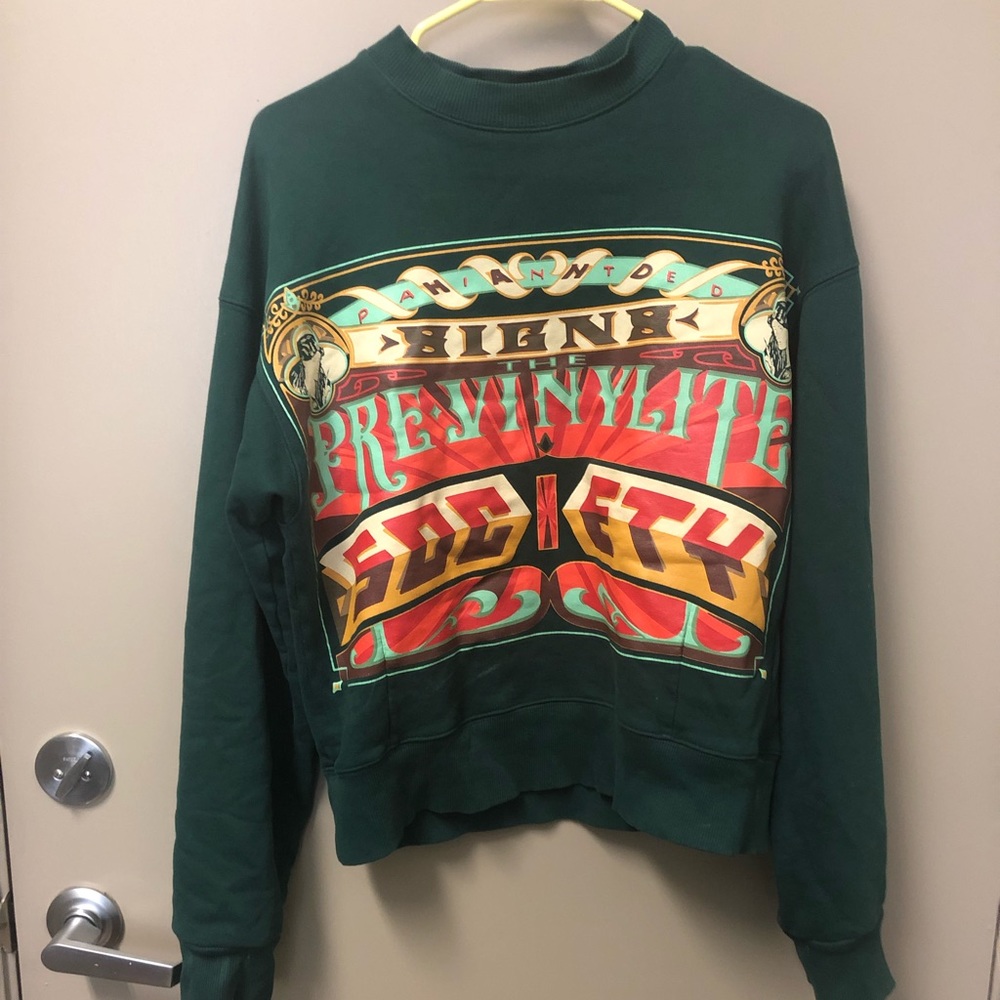 Juun.J Forest Green Print Sweatshirt